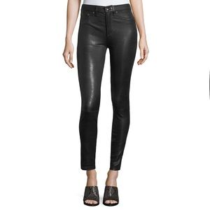 Rag & Bone High Rise Lamb Leather Skinny Pants